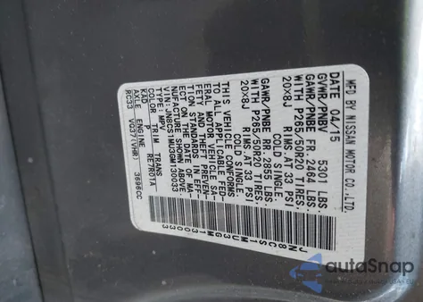 2016 Infiniti Qx70 z USA, uszkodzony, nr VIN JN8CS1MU3GM130033